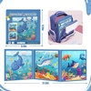 image:imageMagnetic Puzzles for Toddlers 35 75Pieces Travel Toys Animal Jungle Puzzles Ages 46 Educational Learning Magnets Road Car Trip amp Airplane Activities Toys for 3 4 5 6 7 Girls Boys GiftSea