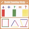 image:imageWooden Abacus for Kids Math  10Row Counting Toy with 100 Beads Number Cards amp Counting Sticks Educational Counters for Kids Math Gift for Age 3 4 5 6 7 Year Old Boy Girl