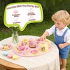 image:imageWooden Tea Sets for Toddlers 35 Tea Party Set for Little Girls 46 Toddler Tea Set with Teacups Dessert Food Items and Tray Birthday Gift for Kids Aged 36