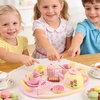 image:imageWooden Tea Sets for Toddlers 35 Tea Party Set for Little Girls 46 Toddler Tea Set with Teacups Dessert Food Items and Tray Birthday Gift for Kids Aged 36