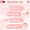 image:imageWooden Tea Sets for Toddlers 35 Tea Party Set for Little Girls 46 Toddler Tea Set with Teacups Dessert Food Items and Tray Birthday Gift for Kids Aged 36