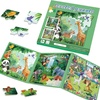 image:imageMagnetic Puzzles for Toddlers 35 75Pieces Travel Toys Animal Jungle Puzzles Ages 46 Educational Learning Magnets Road Car Trip amp Airplane Activities Toys for 3 4 5 6 7 Girls Boys GiftAnimal Jungle