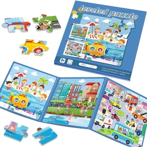 image:imageMagnetic Puzzles for Toddlers 35 75Pieces Travel Toys Animal Jungle Puzzles Ages 46 Educational Learning Magnets Road Car Trip amp Airplane Activities Toys for 3 4 5 6 7 Girls Boys GiftTransportation