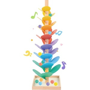 image:imageWooden Marble Run Music Tree Marble Run Learning Game Montessori Wooden Color Sorting Toy Birthday Gift for Boys and Girls Ages 38