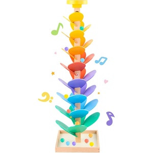 image:imageWooden Marble Run Music Tree Montessori Toy for Ages 3 Marble Run Learning Game Creative Color Sorting Toy Birthday Gift for Boys and Girls Ages 48