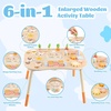image:imageWooden Activity Table 6in1 Montessori Activity Table for Toddlers Activity Center for Babies Aged 13 Sensory Toys for Boys and Girls 1 Years Old